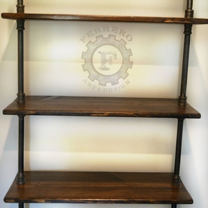 industrial pipe Shelf, Industrial Shelf, Store Shelf, Book Shelf, Steampunk Decor, Industrial Decor, Closet Organizer, Store Decor image 6