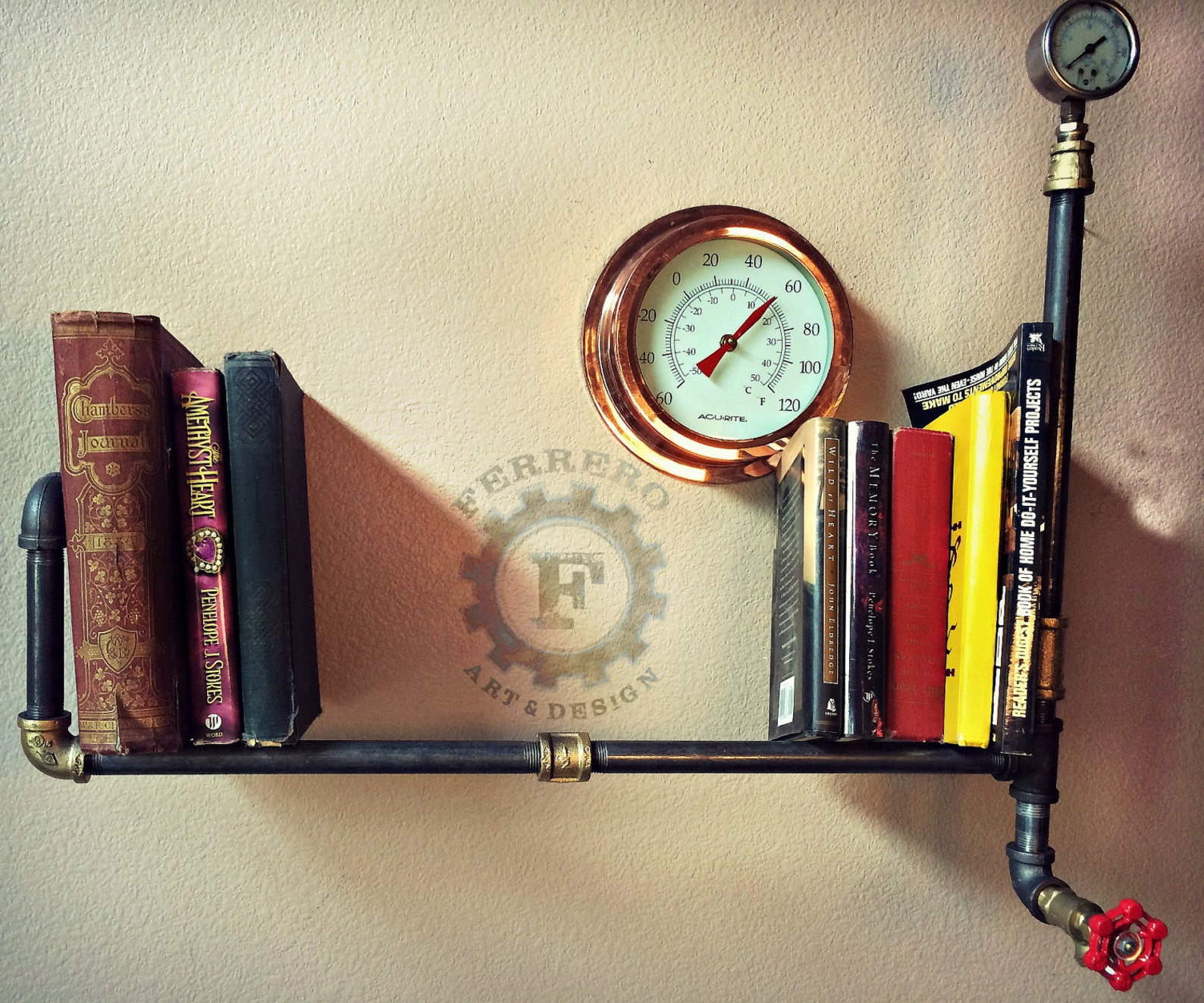 Wall Shelf Wall Decor Steampunk Shelf Industrial Decor - Etsy