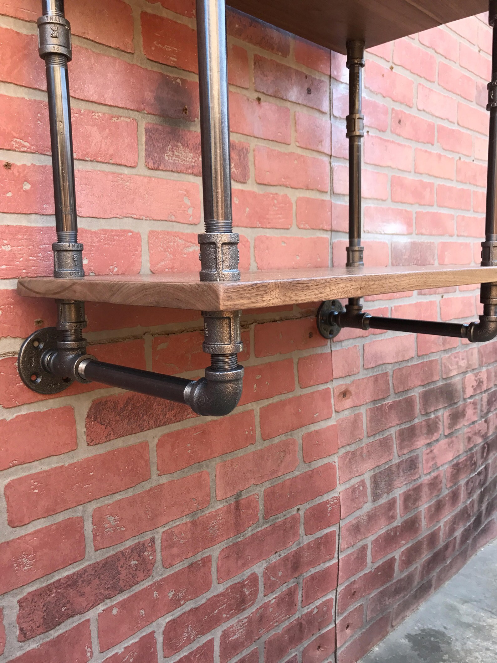 Pipe Shelf Industrial Shelf Steampunk Decor Industrial Etsy