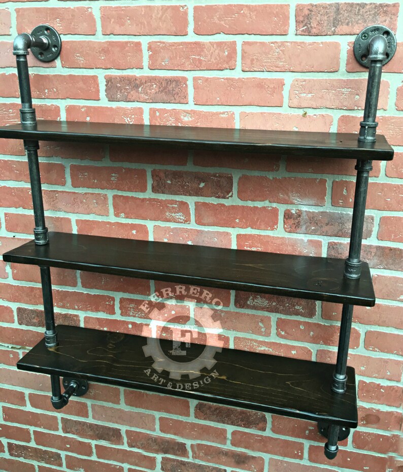 Industrielle Regal Rohr-Regal Regale rustikale Küche | Etsy