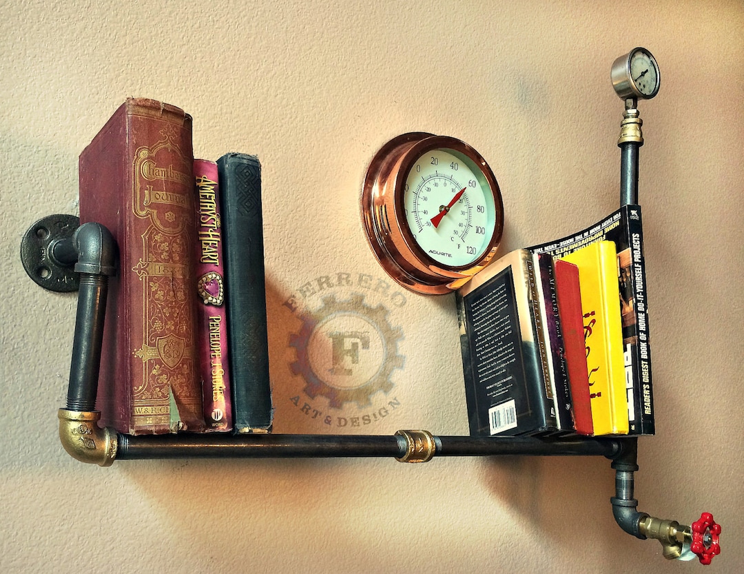 Wall Shelf, Wall Decor, Steampunk Shelf, Industrial Decor, Unique Decor ...
