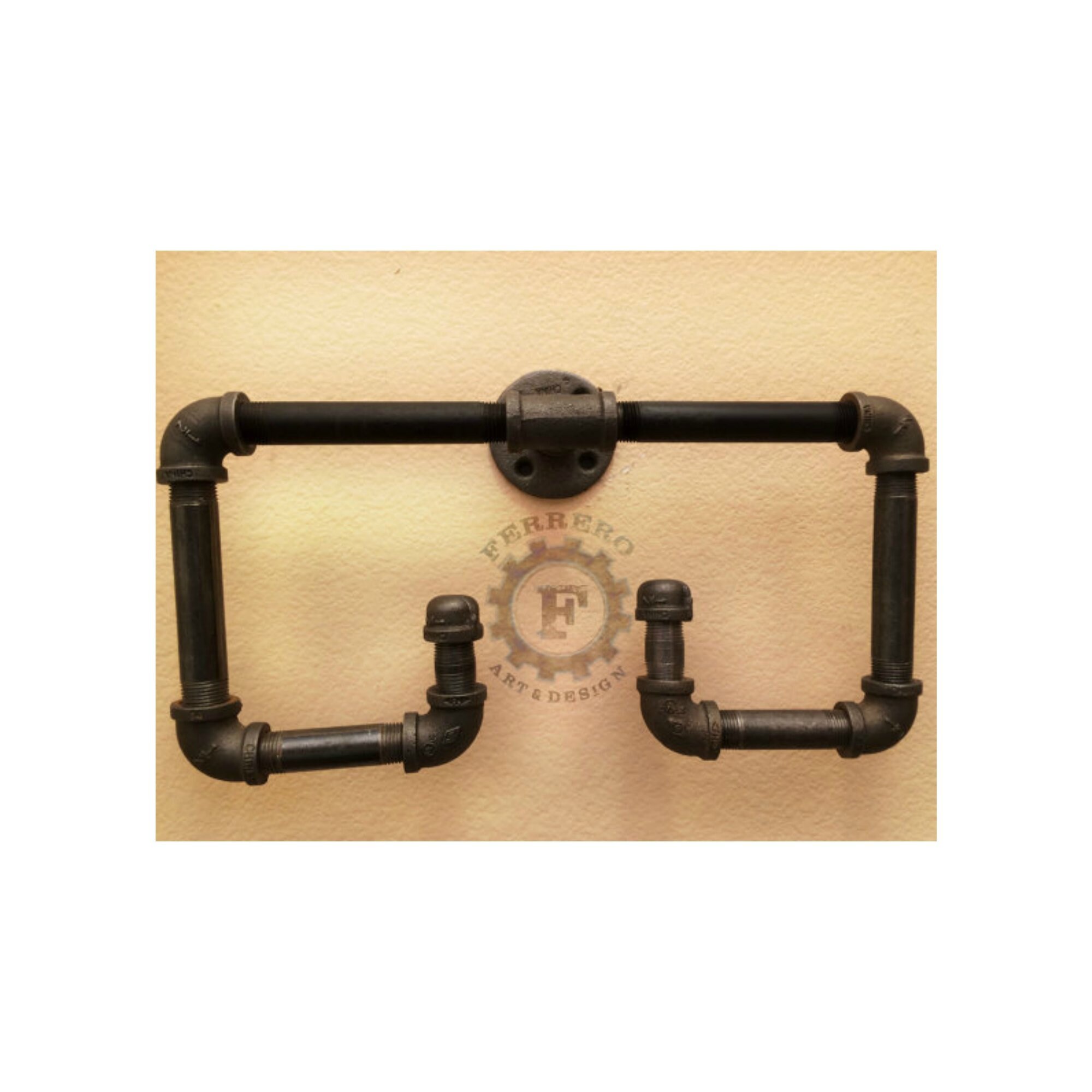 Towel Rack pipe rack Industrial Pipes Industrial Decor | Etsy