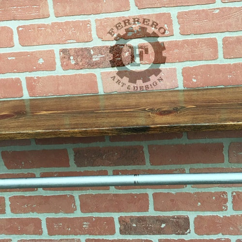 Industrial rack pipe - pipe rack shops - industrial shelf - industrial shelving - shelves - wood pipe - pipe #1977