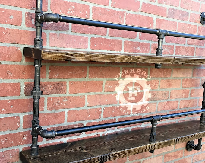 Industrial Shelf Pipe Shelving Shelves Etsy