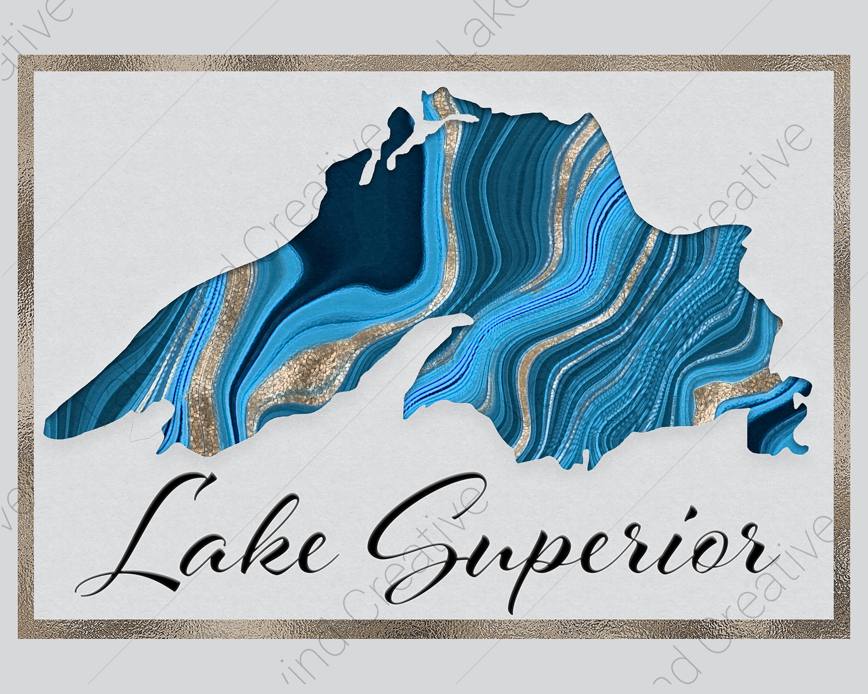 Lake Superior Water Agate Wall Art Digital Print Instant Etsy
