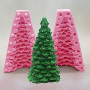 3D Christmas tree Craft Art Silicone Candle mold Craft Molds DIY Handmade Chocolate Mold moulds