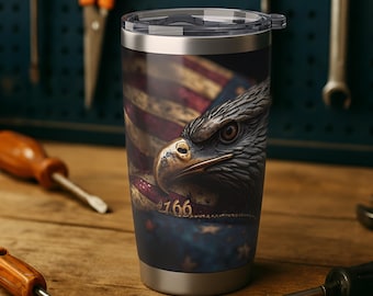 Patriottische mok 250e verjaardag 1776 4 juli reismok cadeau | American Pride 20 oz beker