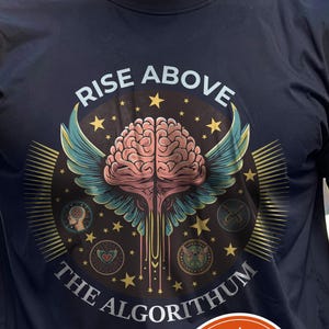 Cyberpunk Shirt for Men, Anti Algorithm Graphic Tee, Funny Programmer Hacker Top, Digital Rebellion Soft Shirt