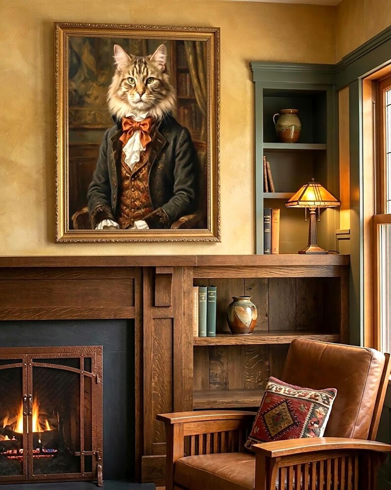 Pet Portrait Custom | Aristocrats Renaissance Dog Art, Custom Royal Pet Portrait, Personalized Cat Wall Art, Pet Memorial Canvas bild 11
