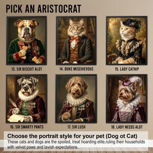 Pet Portrait Custom | Aristocrats Renaissance Dog Art, Custom Royal Pet Portrait, Personalized Cat Wall Art, Pet Memorial Canvas bild 5