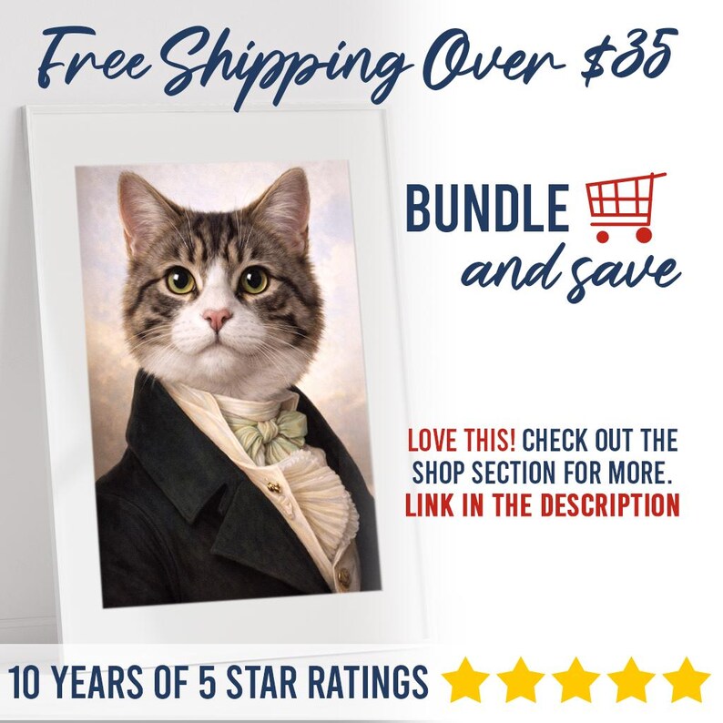 Pet Portrait Custom | Aristocrats Renaissance Dog Art, Custom Royal Pet Portrait, Personalized Cat Wall Art, Pet Memorial Canvas bild 6