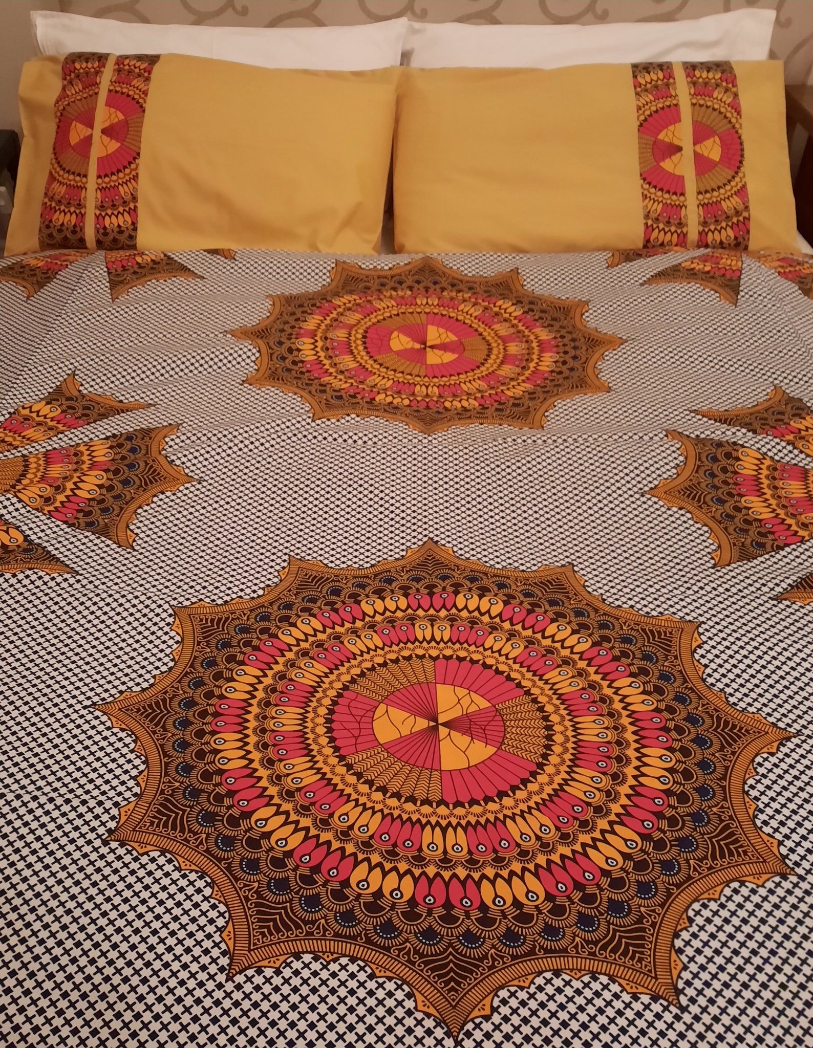 African Print Duvet Set Duvet Cover Ankara Bedding Etsy