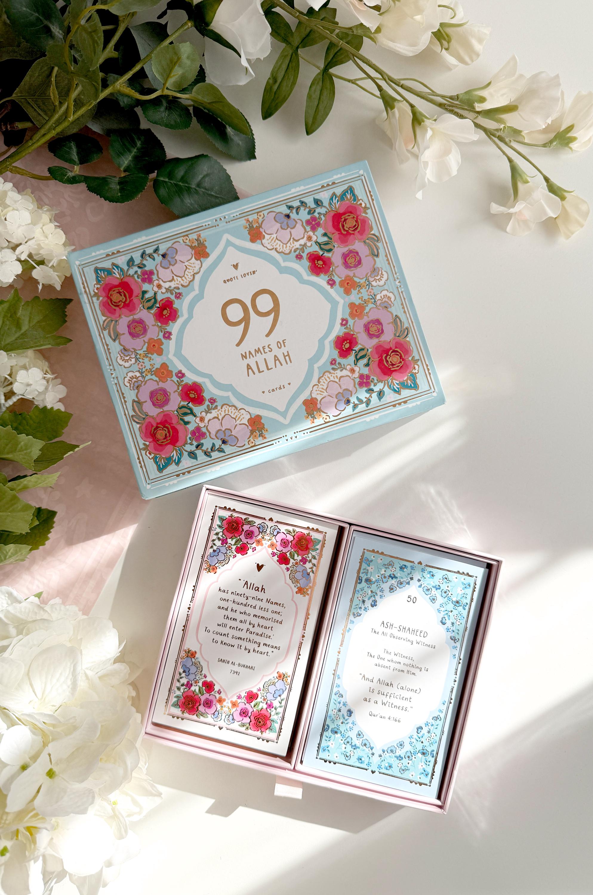 99 Names of Allah - Mini Prints With Drawer Box | Quote Lovin' | Eid ...