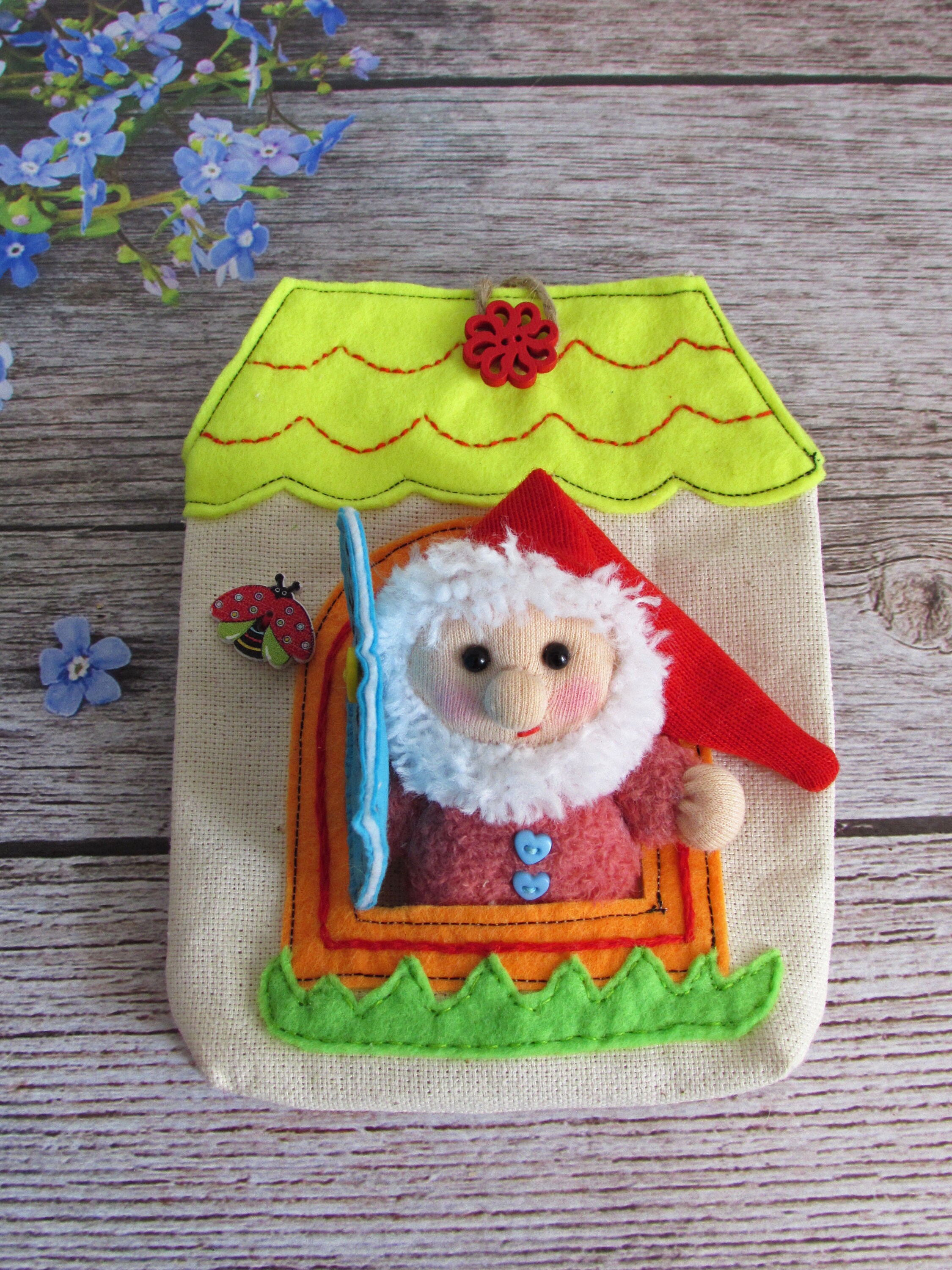 Miniature toy gnome Waldorf gnome toy Waldorf Textile Toy Etsy