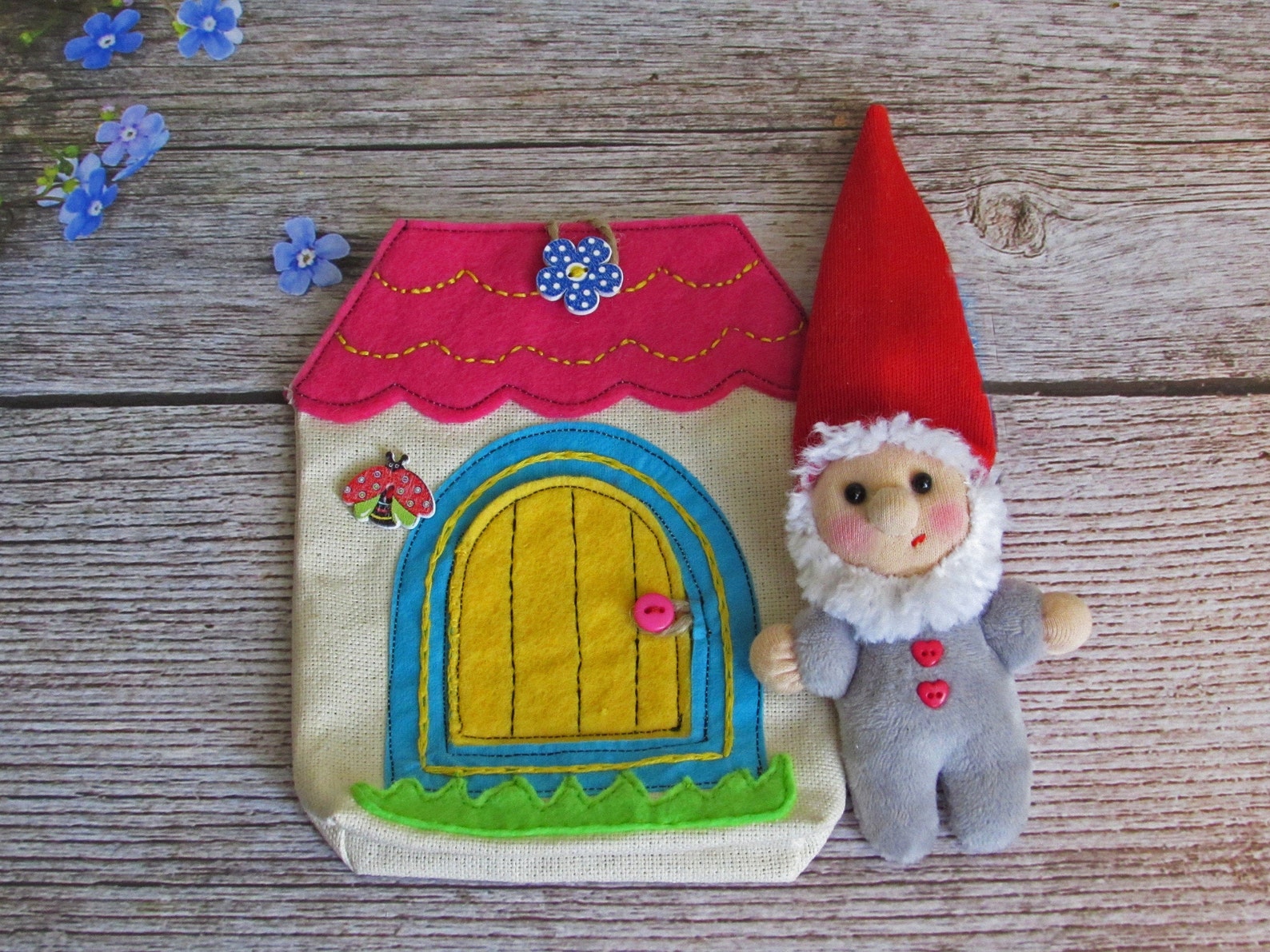 Miniature toy gnome Waldorf gnome toy Waldorf Textile Toy Etsy