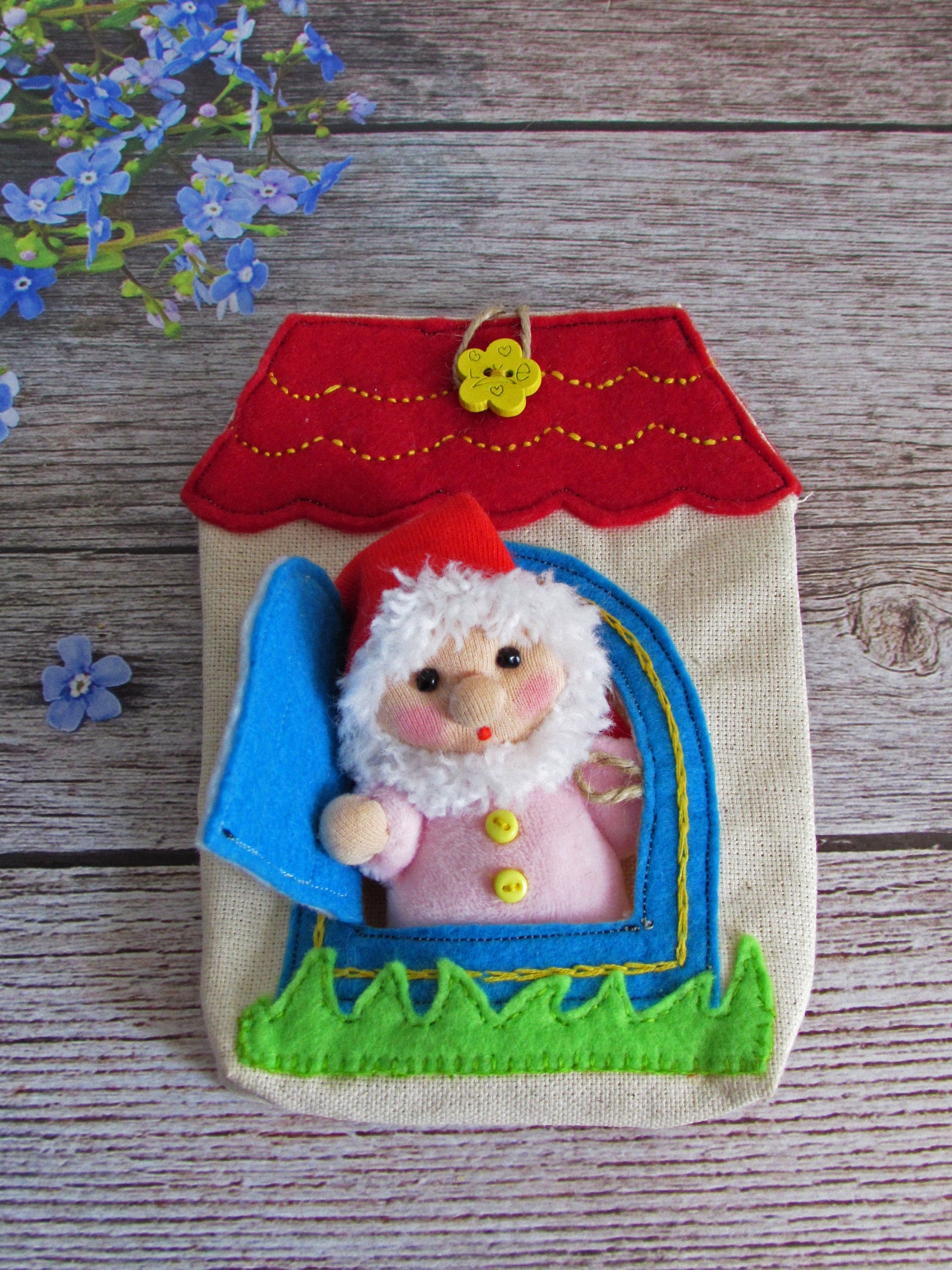 Miniature toy gnome Waldorf gnome toy Waldorf Textile Toy Etsy