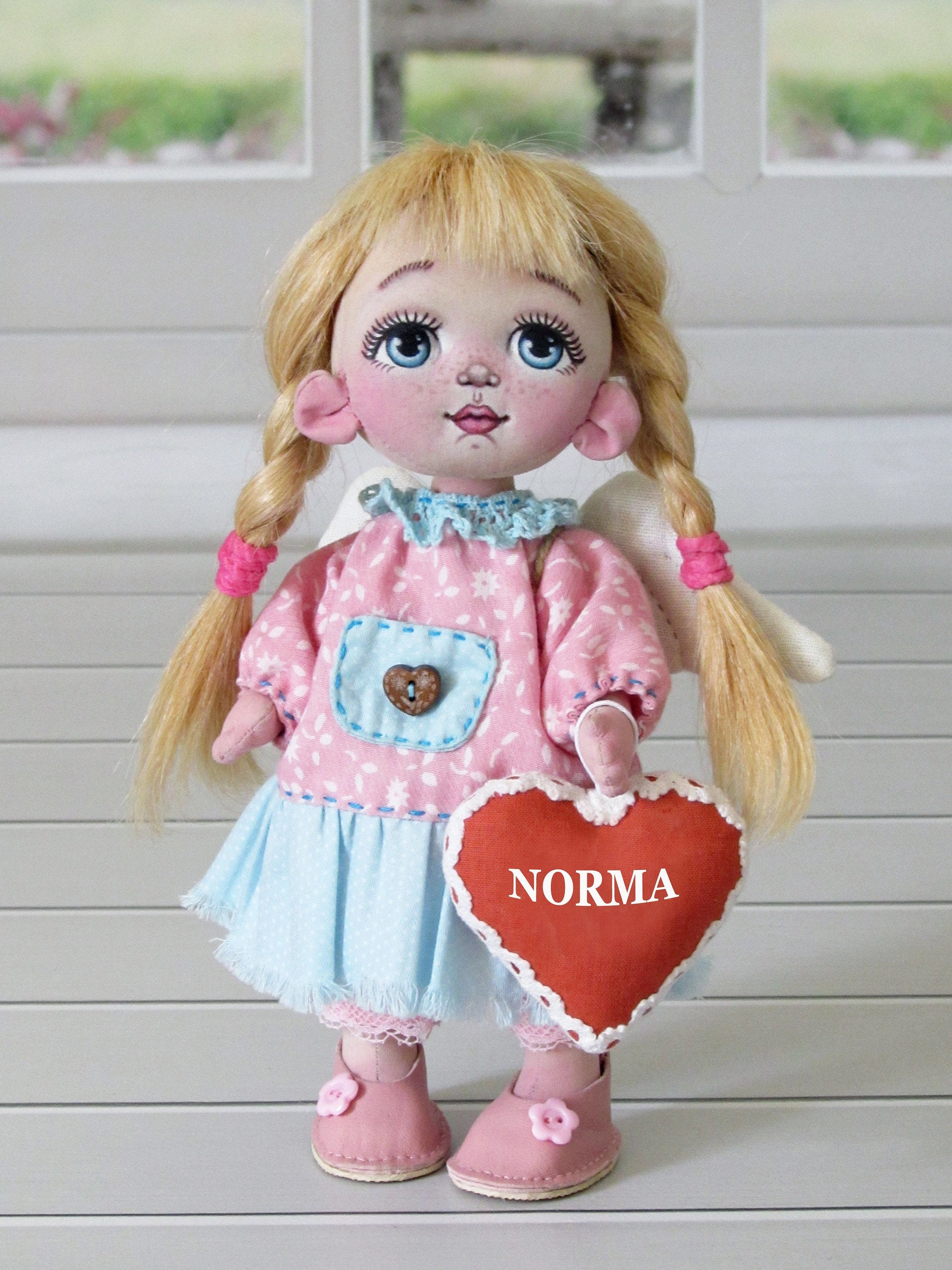 Textile doll Personalized dolls for girls Handmade doll Etsy
