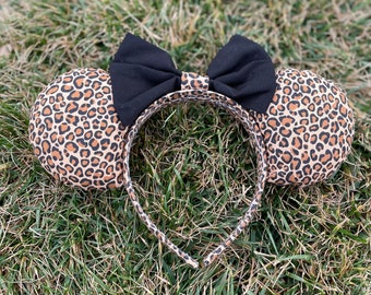 Cheetah Print Minnie Mouse Ears: Animal Kingdom Headband