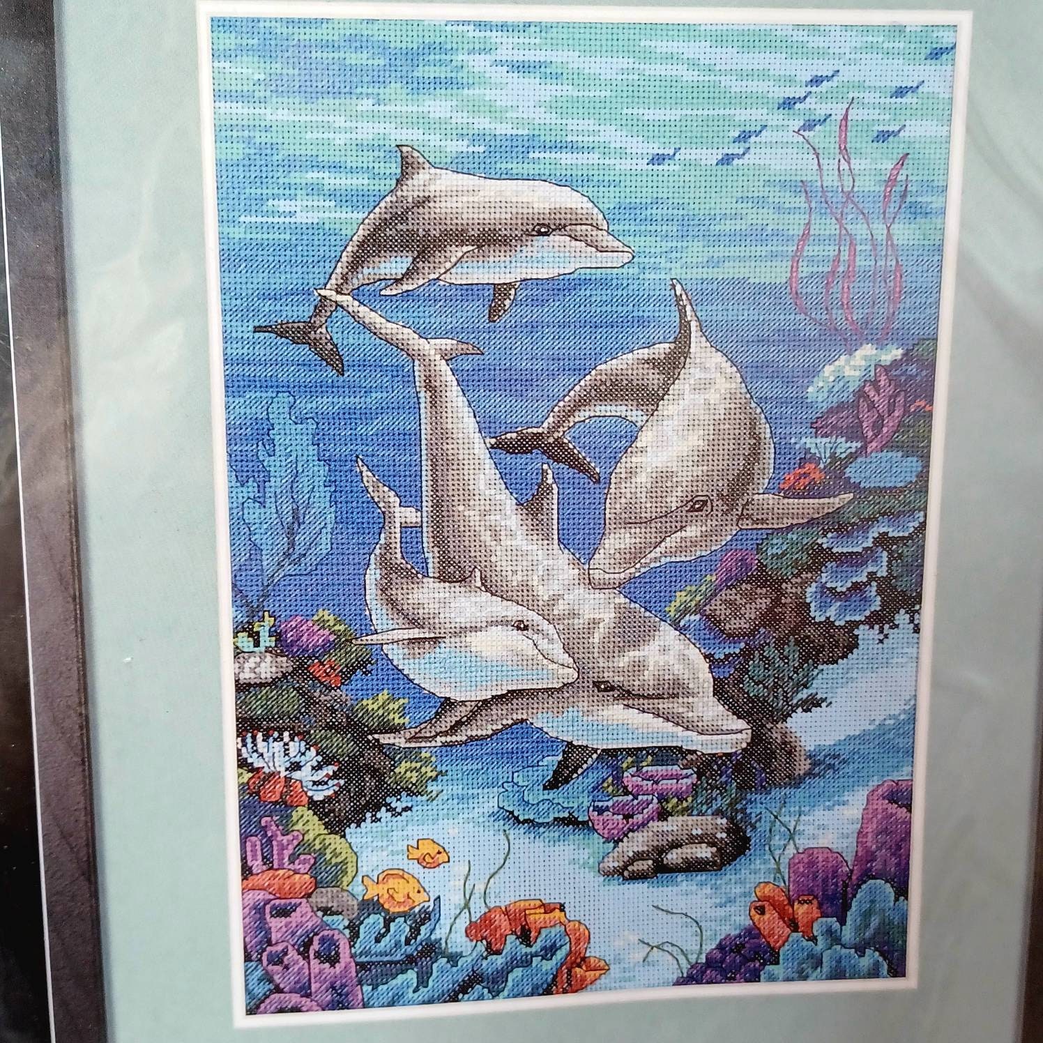 Vintage Dimensions the Dolphins Domain Counted Cross Stitch Sealed 1996. - Etsy