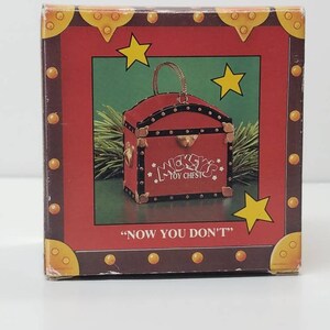 Vintage Enesco Treasury of Christmas Ornaments Retired “Mickey’s Holiday Treasure”