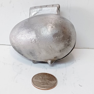 Vintage Pewter Egg Mold, Ice Cream, Butter, Candy and Easter Mold 188.