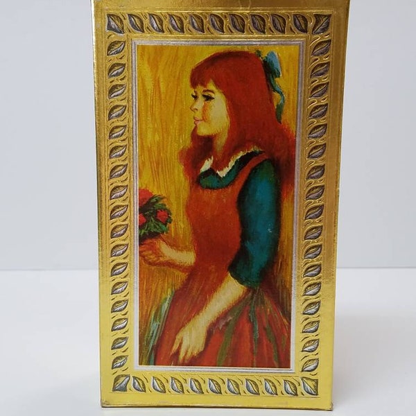 Avon Picture Frame Brocade Cologne 1970-71 Picture Frame Cologne Decanter with Easel 4 fl. oz.