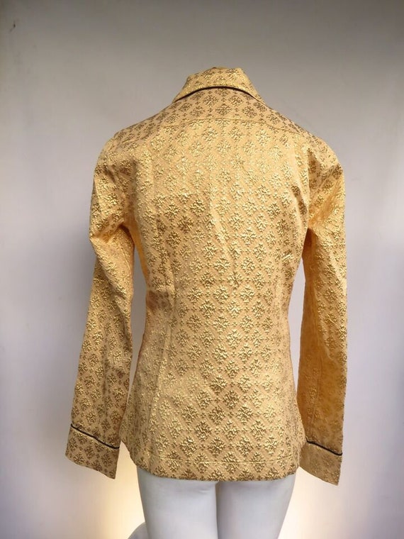 Original PRADA Brocade pajama blouse, Women’s Siz… - image 6