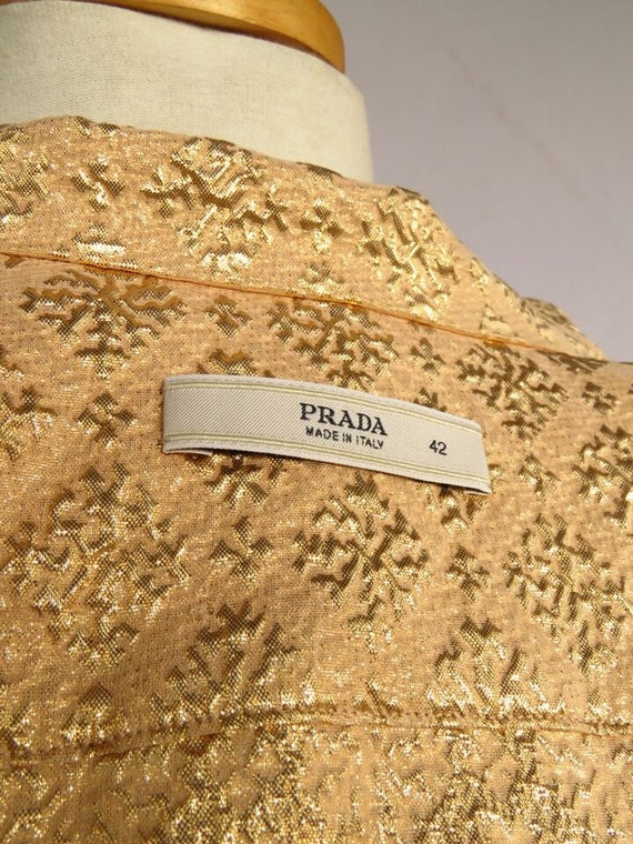 Original PRADA Brocade pajama blouse, Women’s Siz… - image 3