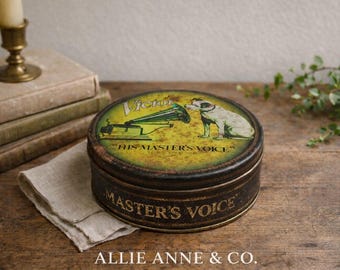 Vintage Victor "His Master's Voice" Tin – Nipper Dog Advertising