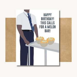 Severance Birthday Card - Melon Party Birthday Card // Funny Severance Card // Funny Severance Gift // Card for Severance Fan