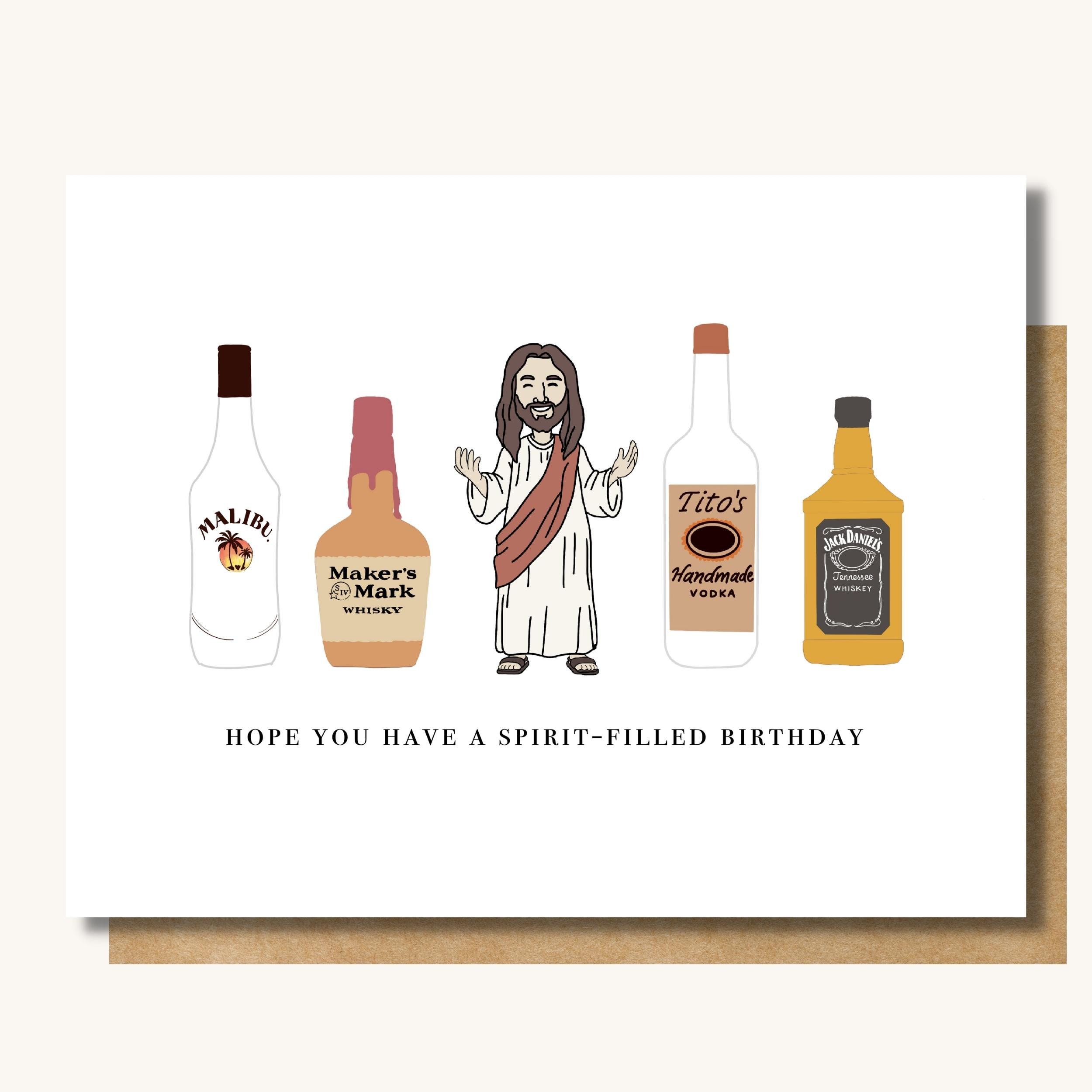 Spirit-filled Birthday Card Funny Christian Birthday Card // - Etsy Canada Spirit-filled Birthday Card Funny Christian Birthday Card // - Etsy Canada