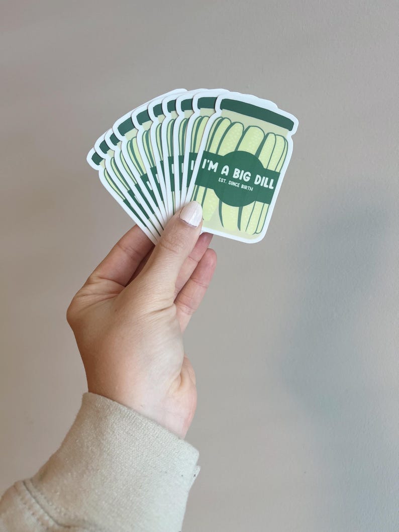 Funny Pickle Birthday Card – "Big Dill" Pun Card image 4