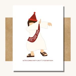 Funny Jesus Birthday Christmas Card -- Funny Christmas Greeting Card // Funny Jesus Card // Jesus Birthday Card // Christmas Jesus Card