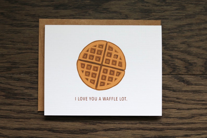 I Love You a Waffle Lot | Etsy