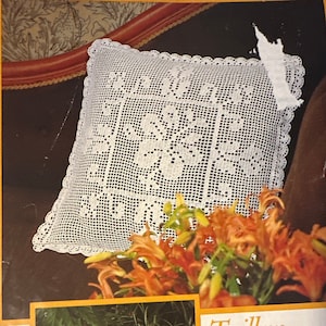 Crochet pattern crochet cushion cover Twilley 6420 PDF crochet pattern instant download vintage crochet pattern