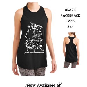 Transformation Get Rippt Activewear Dri Fit TANK TOP Black MEDIUM Contact for Available Sizes Wearable Art Fitness Health
