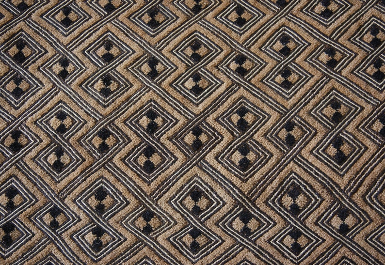 Kuba Cloth 24x26 Tapestry Wall Hanging Rug Wall Hanging African Tribal