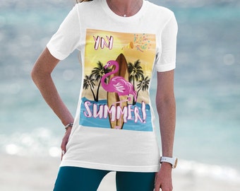 School is out, Summers Here, YAY! Keep cool in this bella canvas 3001 T this summer.