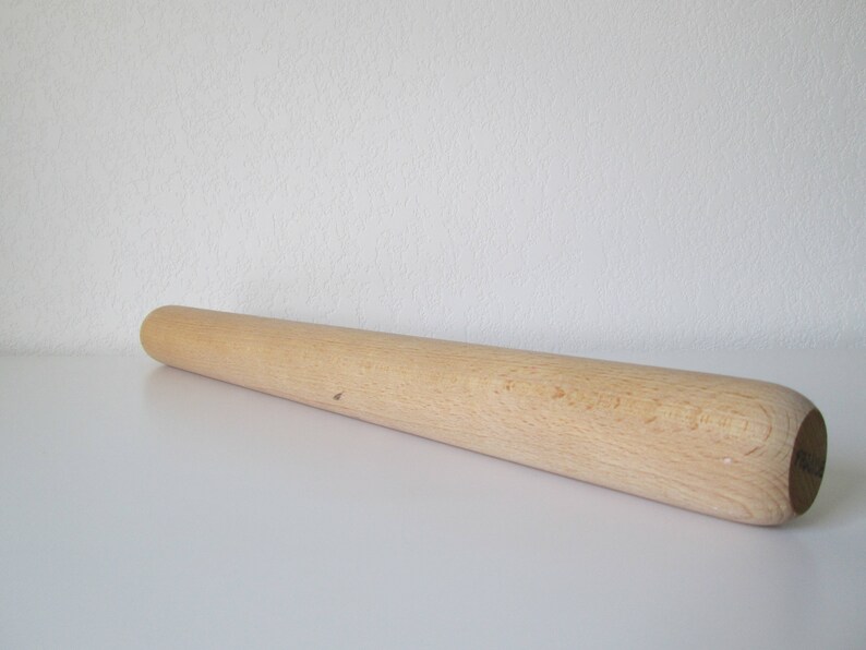 Blonde Wood French Rolling Pin Straight Rolling Pin Made in France Baking Cooking Vintage Housewarming Gift Solid Wood
