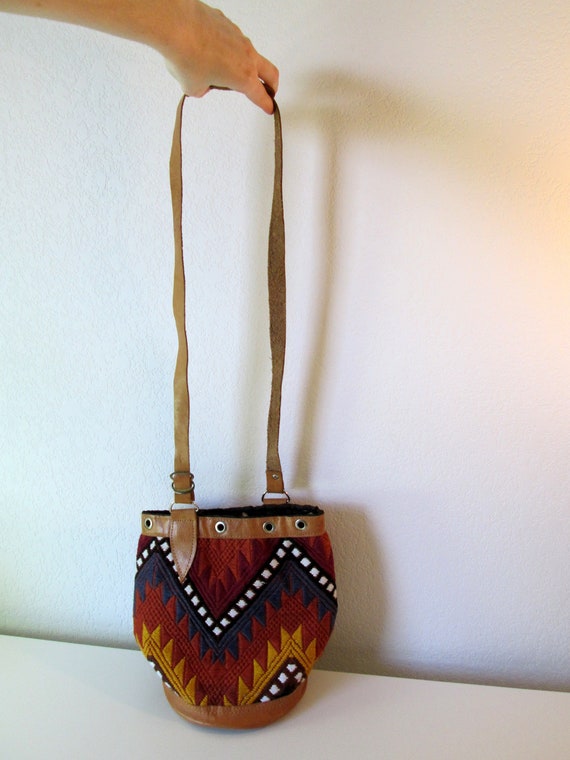 woven bucket bag