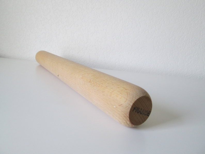 Blonde Wood French Rolling Pin Straight Rolling Pin Made in France Baking Cooking Vintage Housewarming Gift Solid Wood