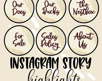 Rabbitry Instagram Highlight Icons, Rabbit Breeder IG, Insta, Highlights, Images, Icons, Branding, ARBA Rabbitry