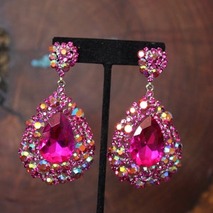 Fuchsia 2024 statement earrings