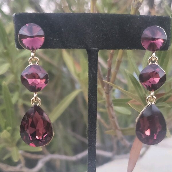 Burgundy Earrings Etsy