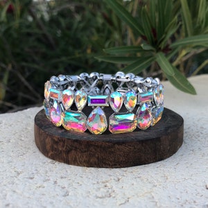 Ab rhinestone bracelet