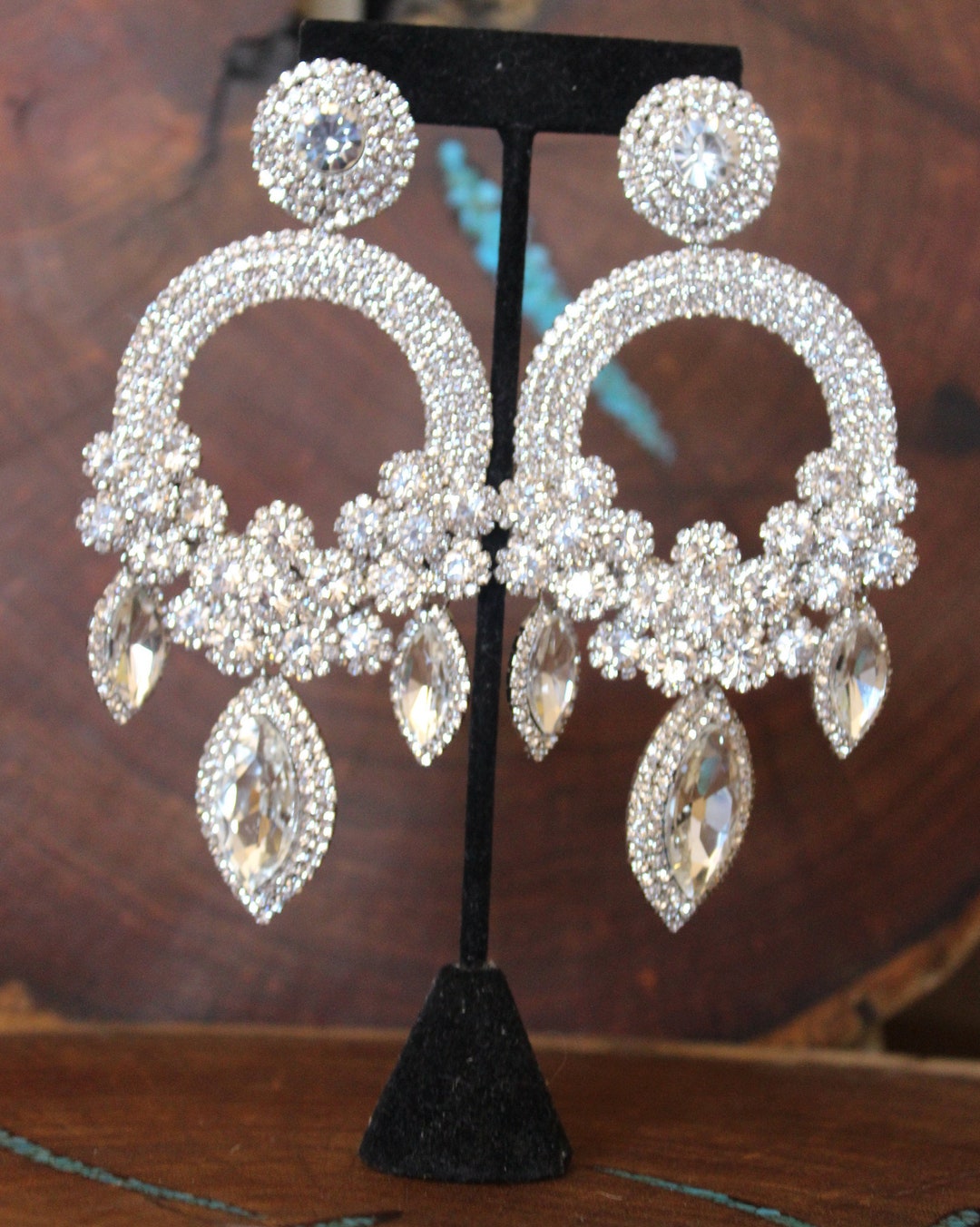 Large Crystal Leaf Earrings – Butler & Wilson