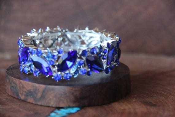 Royal blue 2024 crystal bracelet