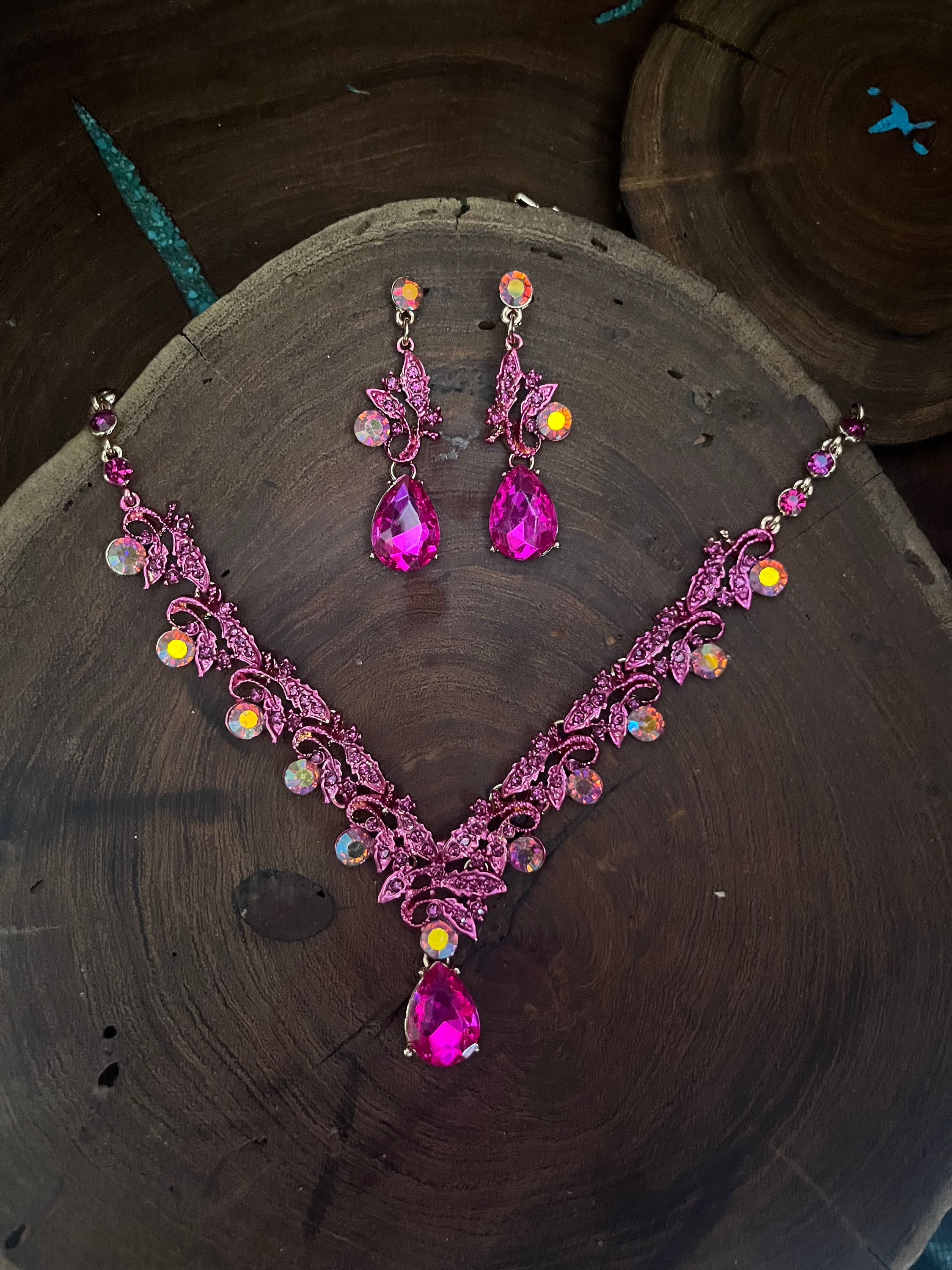 アクセサリー DIFFERENT NECKLACE PREMIUM New 2pcs/set Cubic Zirconia Jewelry Sets AAA Zircon Necklace