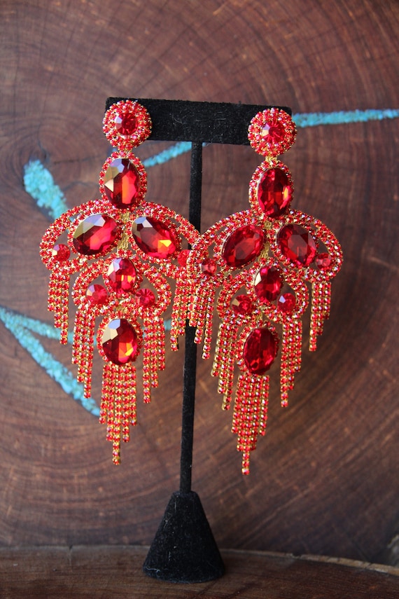 Extra large shop chandelier earrings
