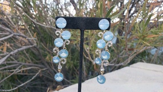 Etsy blue earrings sale
